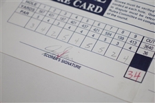 Tiger Woods Signed Used 1998 Buick Open Official Scorecard - 2nd Rd PSA/DNA #H50307