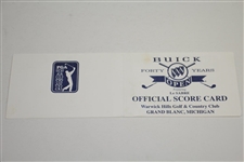 Tiger Woods Signed Used 1998 Buick Open Official Scorecard - 2nd Rd PSA/DNA #H50307