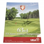 Jordan Spieth Signed 2010 US Junior Amateur Official Program JSA ALOA