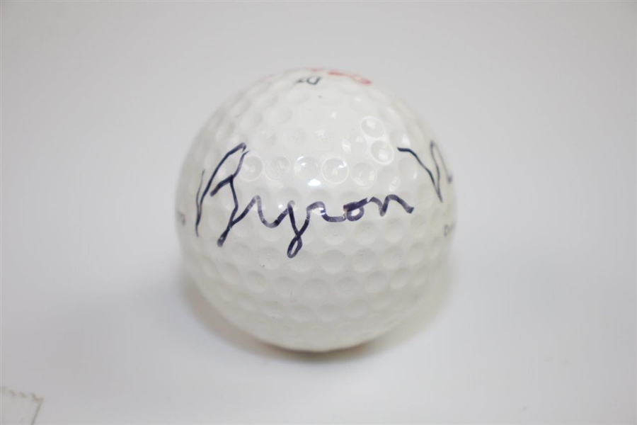 Byron Nelson Signed Titleist Logo Golf Ball JSA ALOA
