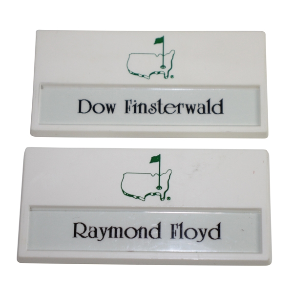 Raymond Floyd & Dow Finsterwald Classic Masters Name Badges