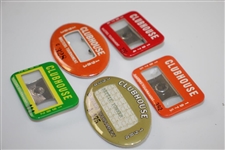 1974, 1975, 1982, 1983, & 1984 Masters Tournament Clubhouse Badges