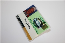 Doug Ford Personal 2010 Masters Tournament Player ID Card