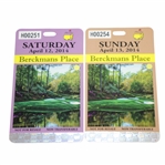 2014 Masters Tournament Berckmans Place Tickets - Saturday & Sunday