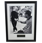 Arnold Palmer & Jack Nicklaus "The Rivalry Begins - The King Pays Up" Large Framed Photo