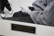 Arnold Palmer & Jack Nicklaus The Rivalry Begins - The King Pays Up Large Framed Photo