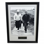 Arnold Palmer & Jack Nicklaus "1965 British Open at Royal Birkdale" Large Framed Photo