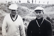Arnold Palmer & Jack Nicklaus 1965 British Open at Royal Birkdale Large Framed Photo