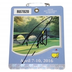 Danny Willett Signed 2016 Masters Series Badge #R07820 JSA #DD12943