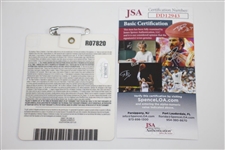 Danny Willett Signed 2016 Masters Series Badge #R07820 JSA #DD12943
