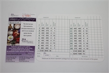 Patrick Reed Signed Augusta National Golf Club Scorecard JSA #V16581