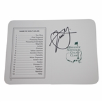 Xander Schauffele Signed Augusta National Golf Club Scorecard JSA #CC66596