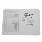 Jack Nicklaus Signed Augusta National Golf Club Scorecard JSA #Q05619