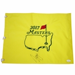Sergio Garcia Signed 2017 Masters Embroidered Flag JSA #EE69186