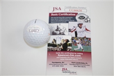 Xander Schauffele Signed Masters Logo Golf Ball JSA #CC66630