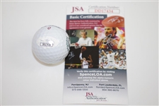 Jordan Spieth Signed Memorial Tournament Logo Golf Ball JSA #DD17434