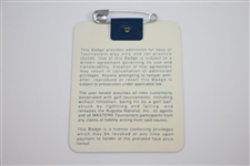 Fred Couples Signed 1992 Masters Series Badge #X00406 JSA ALOA