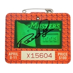 Bernhard Langer Signed 1993 Masters Series Badge #X15604 JSA ALOA