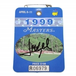 Jose Maria Olazabal Signed 1999 Masters Series Badge #R06979 JSA ALOA