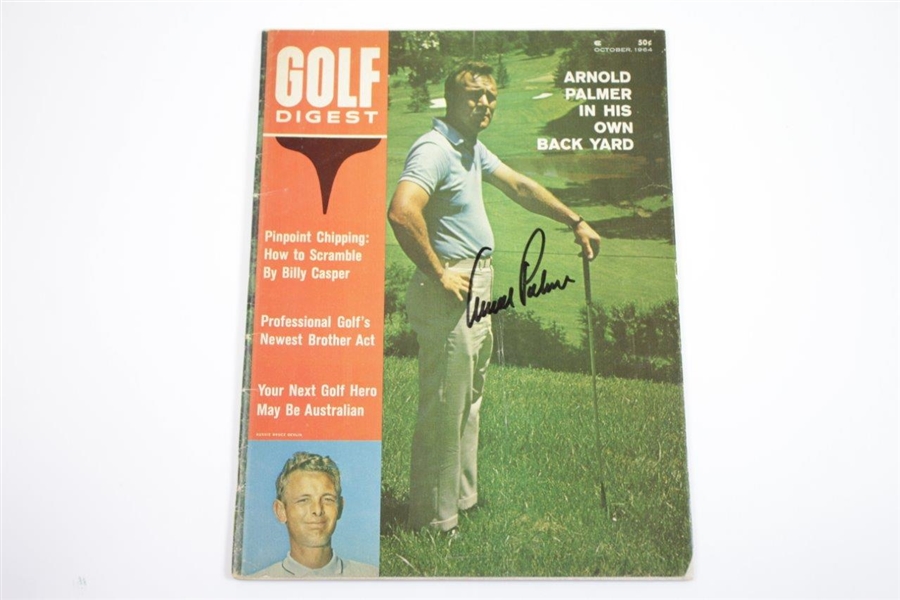 Arnold Palmer Signed October 1964 Golf Digest Magazine JSA ALOA