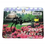 Jack Nicklaus Signed 2005 Masters Series Badge #QO4340 JSA ALOA