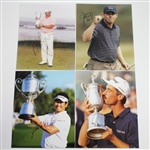 Seventeen Major Champions Signed Photos with Trophies JSA ALOA