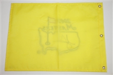 Tiger Woods Signed 2002 Masters Embroidered Flag UDA SHO 35230