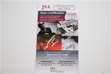 Zach Johnson Signed 2007 Masters Embroidered Flag JSA #GG75931