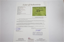 Jack Nicklaus Signed Masters Undated Embroidered Flag FULL JSA #Z91492