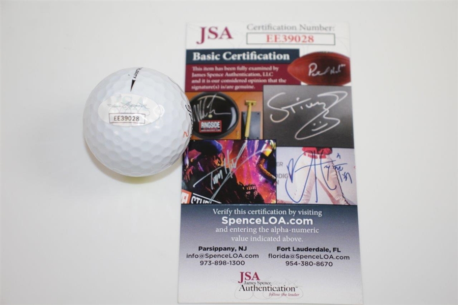 Matthew Wolff Signed Masters Logo Golf Ball JSA #EE39028
