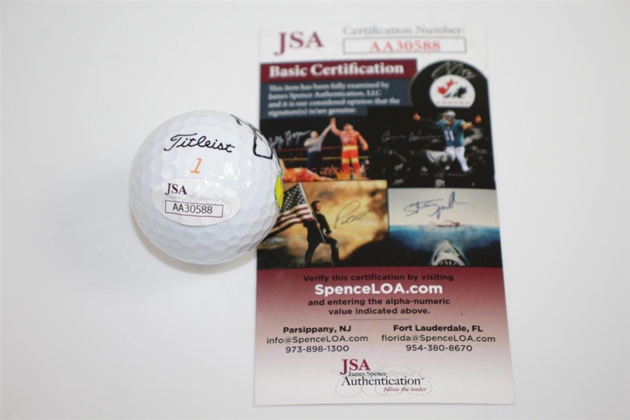 Bryson Dechambeau Signed Masters Logo Golf Ball JSA #AA30588