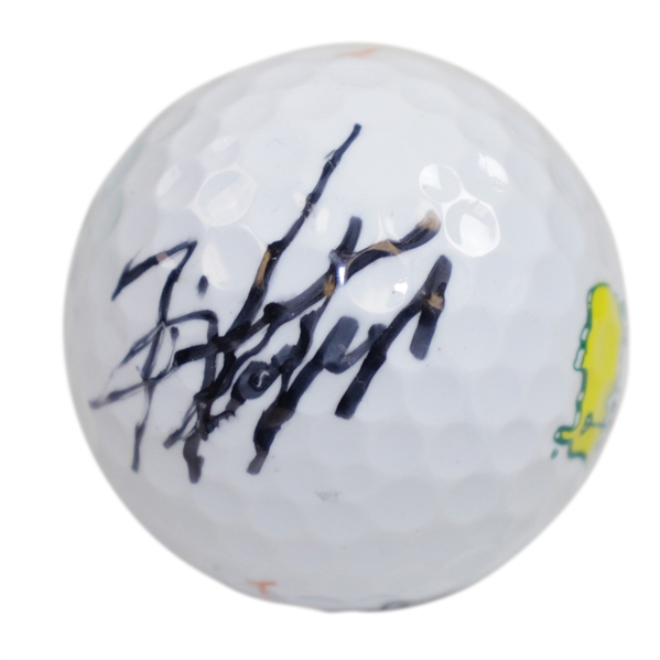 Hideki Matsuyama Signed Masters Logo Golf Ball JSA ALOA