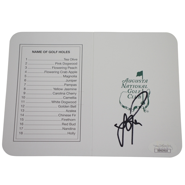 Justin Rose Signed Augusta National Golf Club Scorecard JSA #DD62914