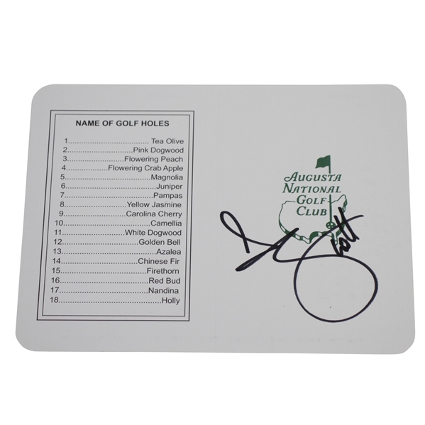 Adam Scott Signed Augusta National Golf Club Scorecard JSA ALOA