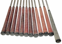 President Dwight D. Eisenhower Personal 1950's Complete Used Set of Robt. T. Jones Jr. Irons & Woods Plus 2 Putters