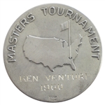 1960 Masters Tournament Silver Runner-Up Medal Awarded to Ken Venturi