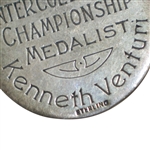 Ken Venturi's 1951 Sterling Silver NCGA Intercollegiate Championship Medalist Medal