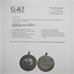 Ken Venturi's 1951 Sterling Silver NCGA Intercollegiate Championship Medalist Medal