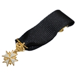 Ken Venturi's Silver-Gilt & Enamel Knight of the Magistrate Grace Sovereign Military Order of Malta Neck Cross-Hanging Medal-Boutonniere