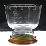 Ken Venturi's 1956 Masters Tournament Iron Play Contest Large Crystal Glass Bowl