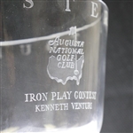 Ken Venturi's 1956 Masters Tournament Iron Play Contest Large Crystal Glass Bowl