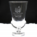 Ken Venturis 1958 Masters Tournament Days Low Score Crystal Glass Vase - April 3rd