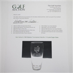 Ken Venturi's 1960 Masters Tournament Hole No. 2 Crystal Eagle Glass