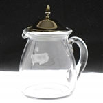 Ken Venturi's Vintage Augusta National Crystal Glass Pitcher with Lid