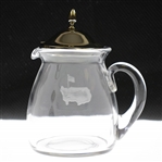 Ken Venturi's Vintage Augusta National Crystal Glass Pitcher with Lid