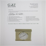 Ken Venturi's Tiffany & Co. Gifted Our Masters Champion Clock - April 13, 1992