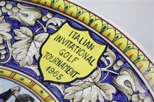 Ken Venturi's 1965 Italian Invitational Golf Tournament Large Plate - Boys Town Rome
