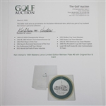 Ken Venturi's 1994 Masters Lenox Limited Edition Member Plate #6 with Original Box & Card