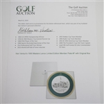 Ken Venturi's 1995 Masters Lenox Limited Edition Member Plate #7 with Original Box