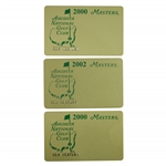 Ken Venturis Augusta National Issued 2000(x2) & 2002 Masters Credit Cards